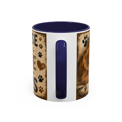 Coffee Mug – "A House Is Not A Home Without Paws" Pet Lover Accent Mug