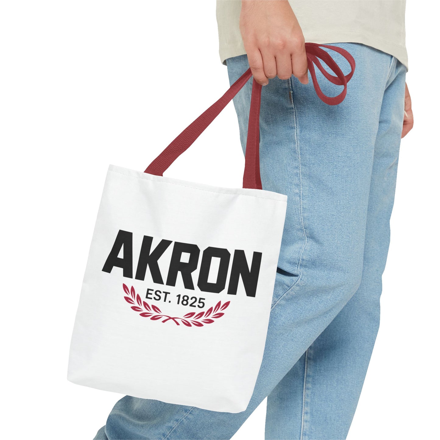 Akron Est. 1825 Tote Bag — City Pride Canvas Tote