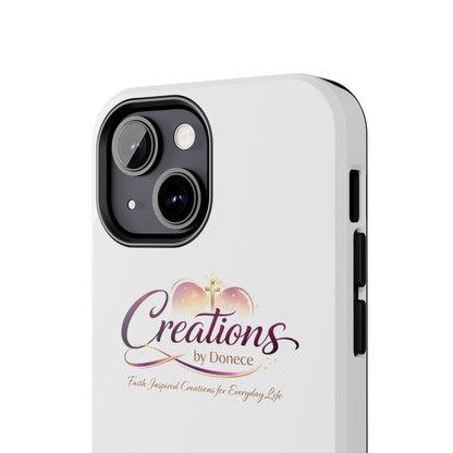 Creations by Donece Soft-Touch Tough Phone Case — Faith-Inspired Logo Protective Cover