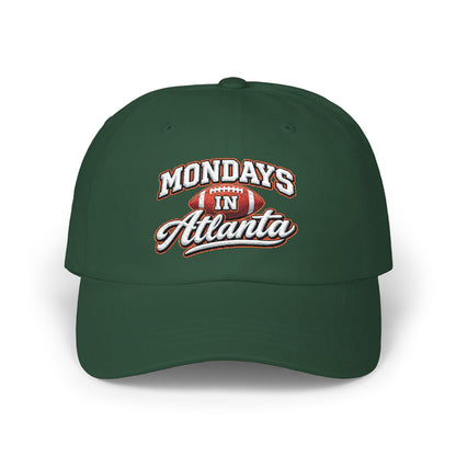 Mondays in Atlanta Dad Cap — Vintage Football Script Hat
