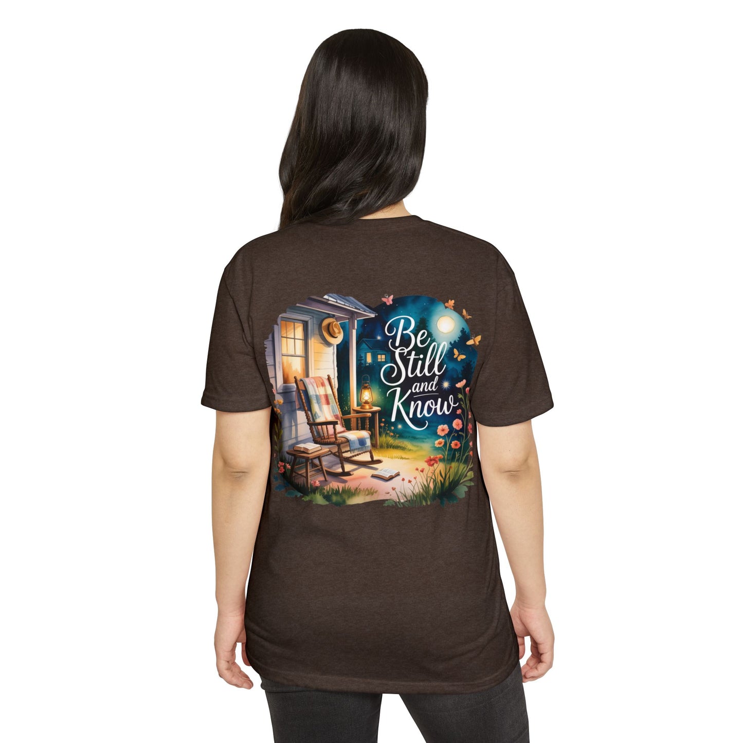 Be Still and Know T-Shirt — Cozy Porch & Moonlight Faith Tee