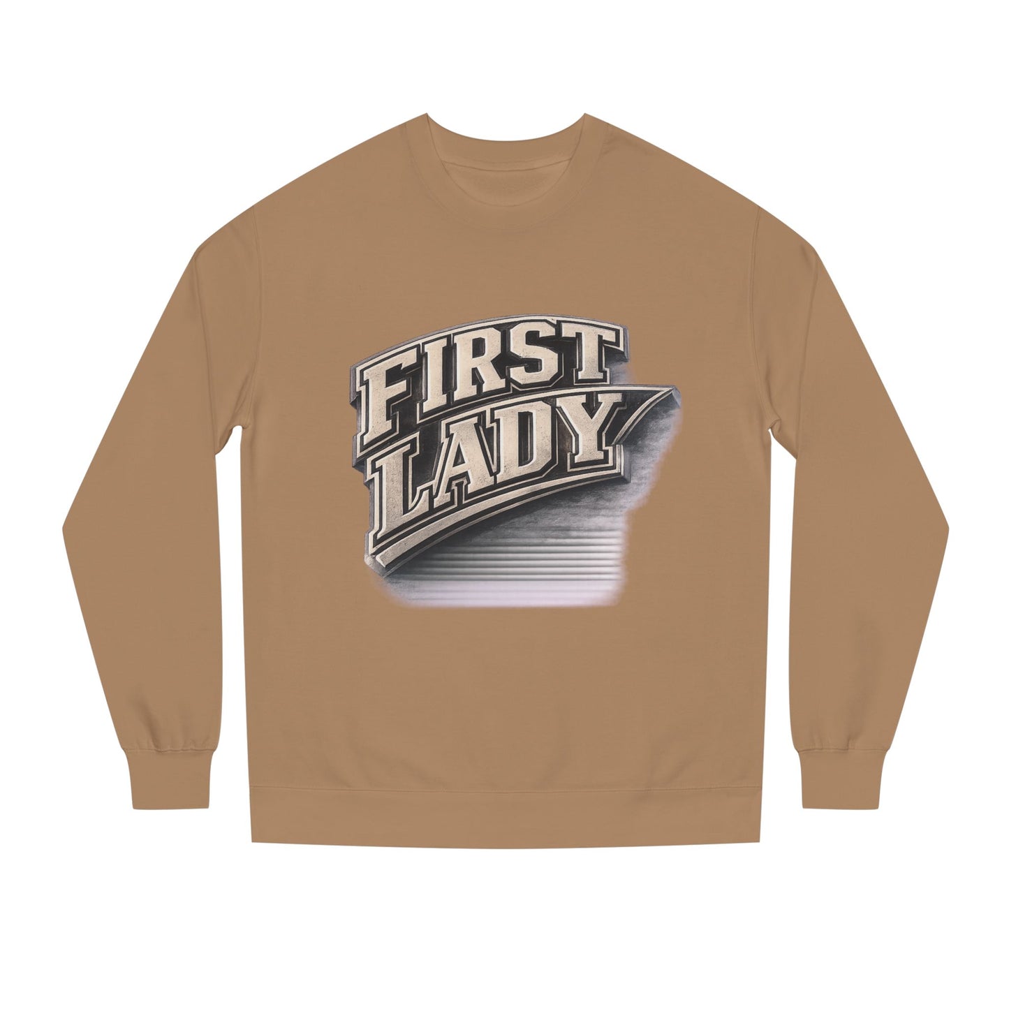 First Lady Graphic Sweatshirt — Vintage Script Crewneck for Women
