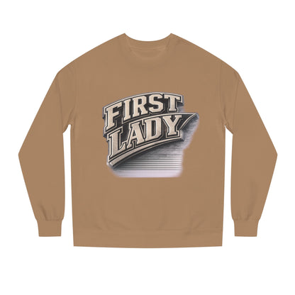 First Lady Graphic Sweatshirt — Vintage Script Crewneck for Women