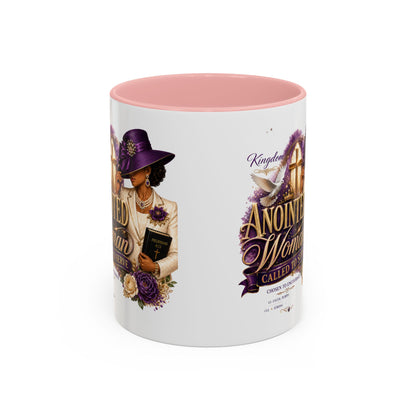 Anointed Woman Coffee Mug — Faithful, Called to Serve Accent Mug (11/15oz)