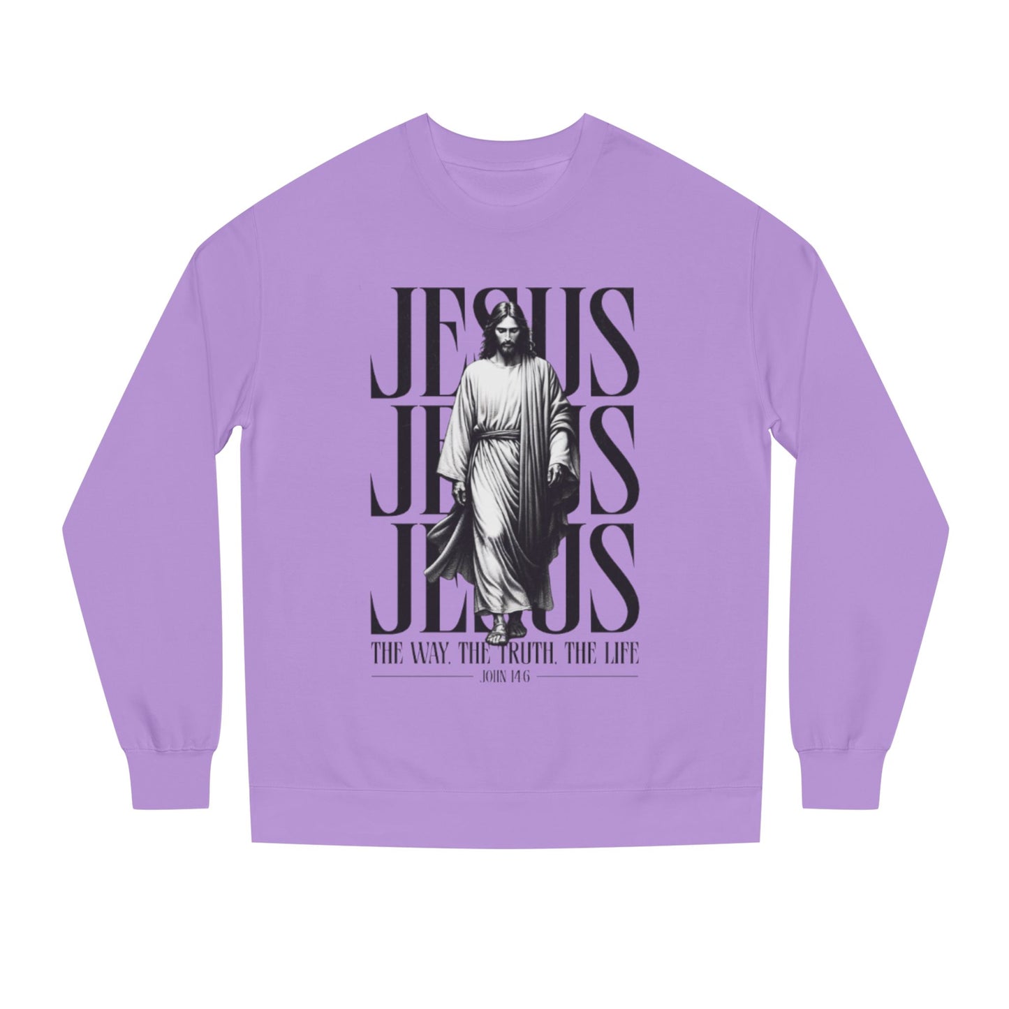 Jesus Crewneck Sweatshirt – The Way The Truth The Life Graphic