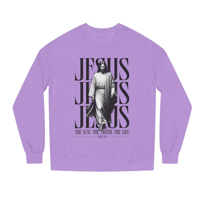 Jesus Crewneck Sweatshirt – The Way The Truth The Life Graphic