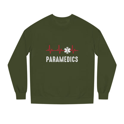 Paramedics Crewneck Sweatshirt — EMS Star of Life Heartbeat Design