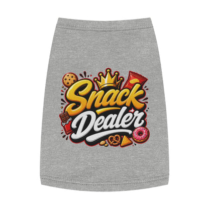 Snack Dealer Pet Tank Top – Funny Treat Lover Dog Shirt