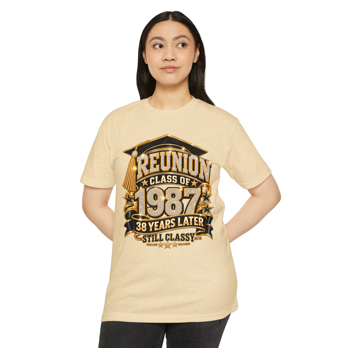 Class of 1987 Reunion T-Shirt — 38 Years Later "Still Classy"