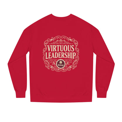 Virtuous Leadership Sweatshirt — Vintage Crest Crewneck for Church Leaders