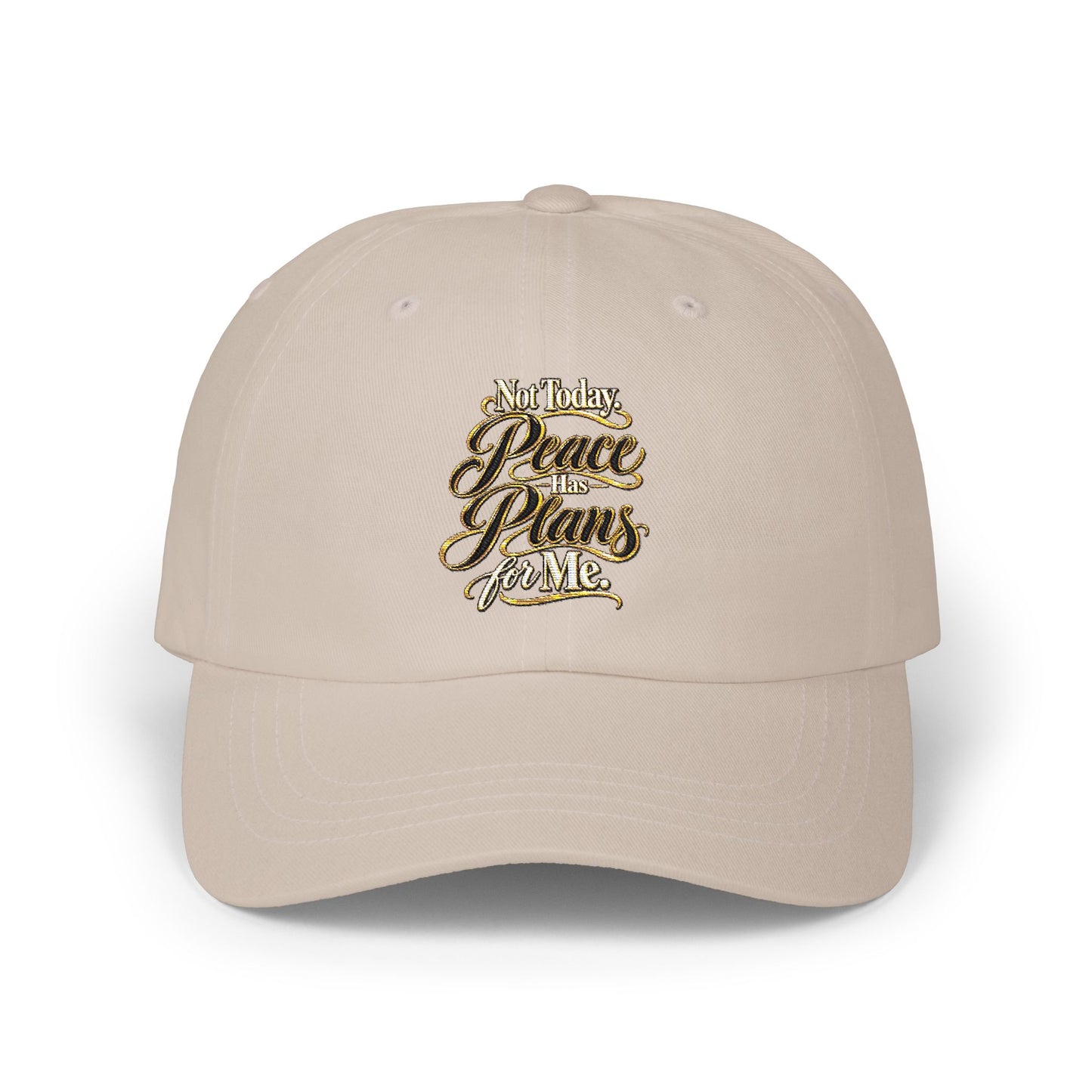 Dad Cap — "Be Kind, Brave, Gracious, Be You" Gold Script Embroidered Baseball Hat