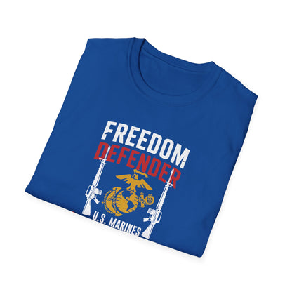 Freedom Defender U.S. Marines Veteran  For Life T-Shirt