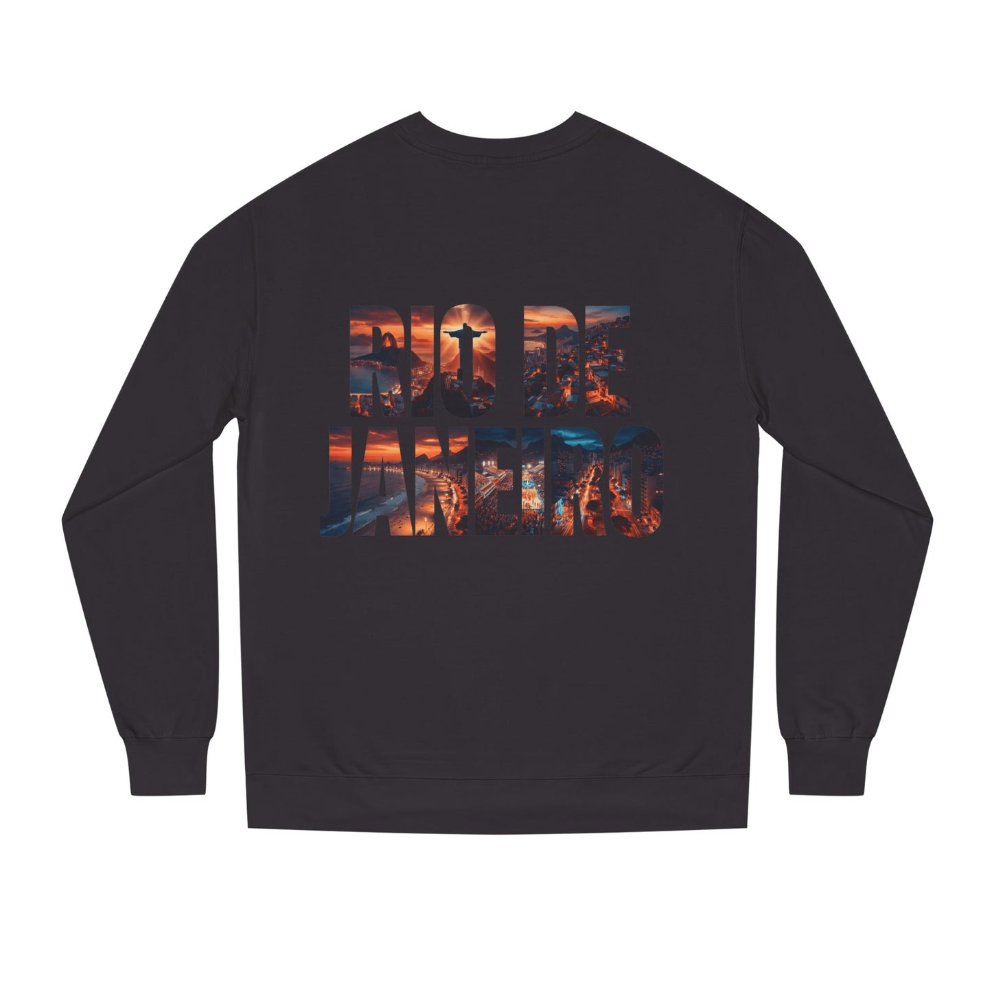 Rio de Janeiro Graphic Sweatshirt — Sunset Typography Travel Crewneck