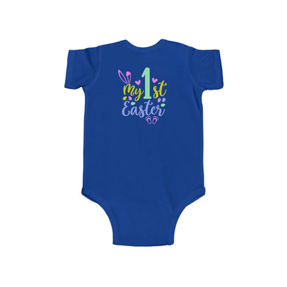 Baby Bodysuit "My 1st Easter" - Pastel Bunny First Easter Onesie
