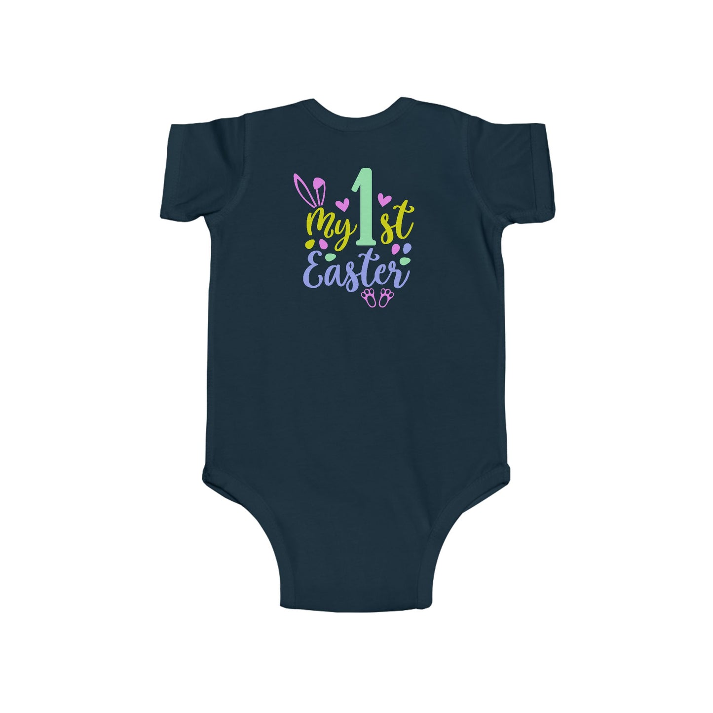 Baby Bodysuit "My 1st Easter" - Pastel Bunny First Easter Onesie
