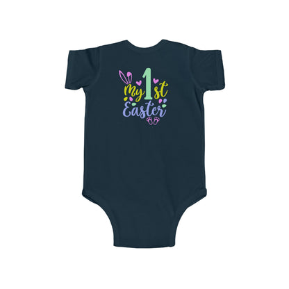 Baby Bodysuit "My 1st Easter" - Pastel Bunny First Easter Onesie
