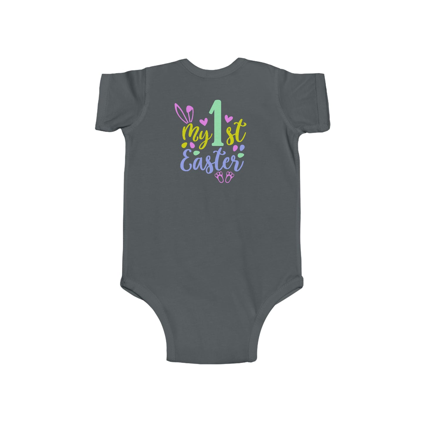 Baby Bodysuit "My 1st Easter" - Pastel Bunny First Easter Onesie
