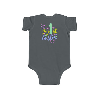 Baby Bodysuit "My 1st Easter" - Pastel Bunny First Easter Onesie