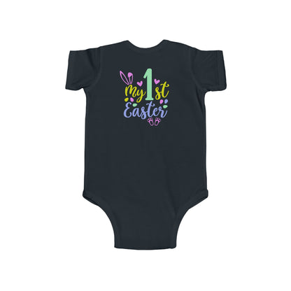 Baby Bodysuit "My 1st Easter" - Pastel Bunny First Easter Onesie