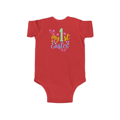 Baby Bodysuit "My 1st Easter" - Pastel Bunny First Easter Onesie