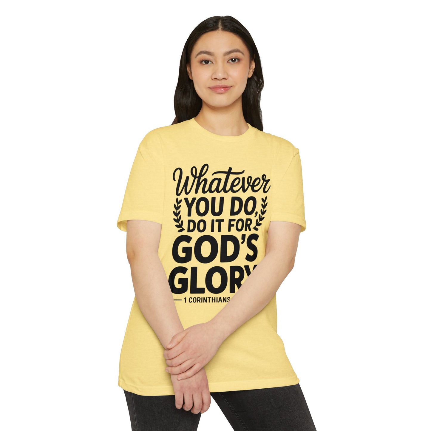 Christian T-Shirt — "Whatever You Do, Do It For God's Glory" (1 Corinthians 10:31)