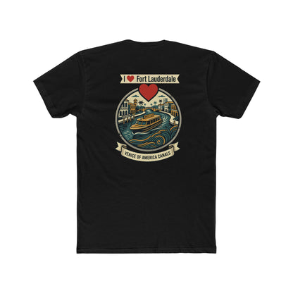 I Heart Fort Lauderdale Canals T‑Shirt — Venice of America Boat Graphic Tee