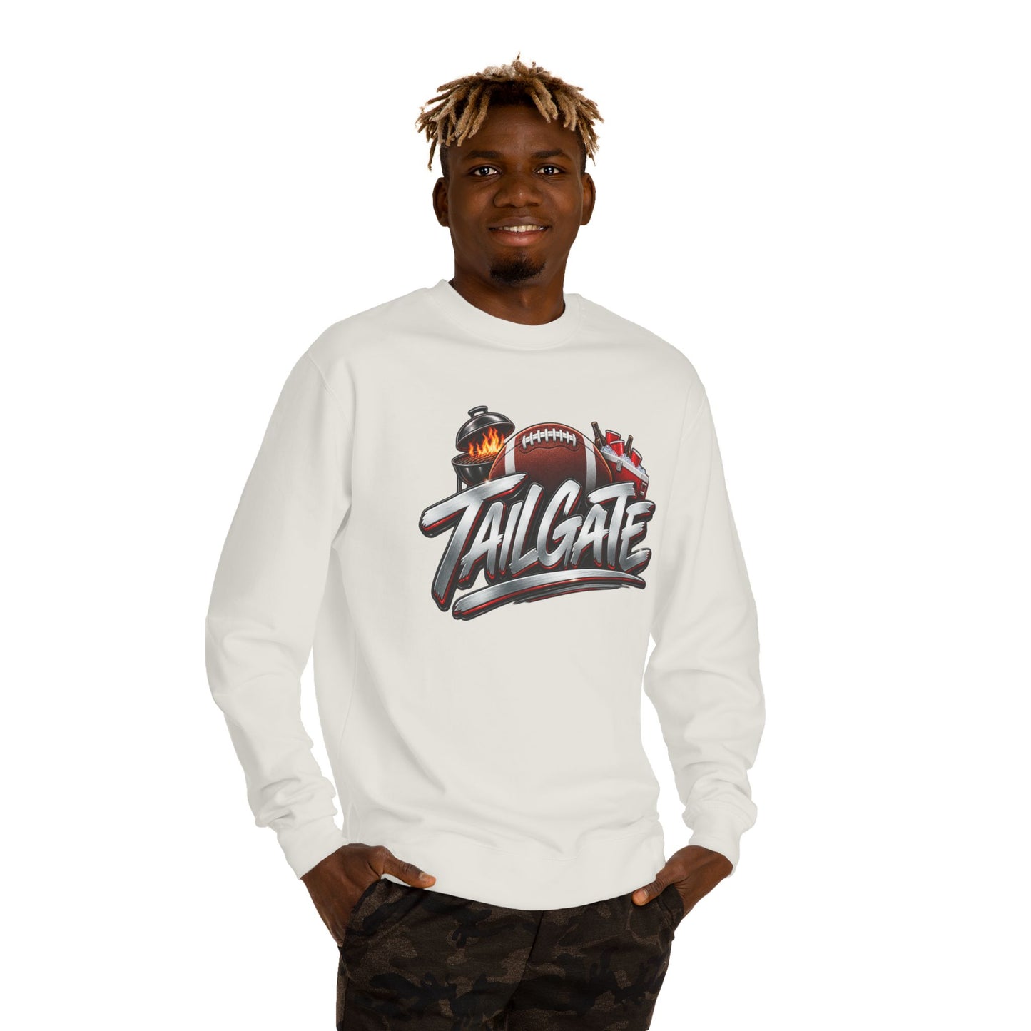 Tailgate Crewneck Sweatshirt — Football Grill & Game Day Pullover