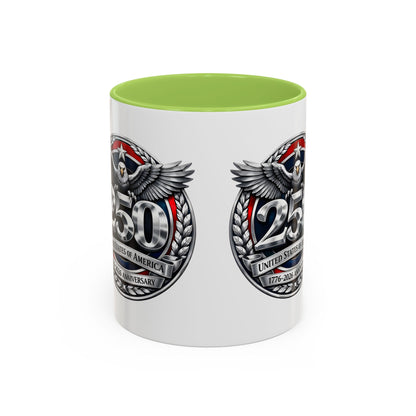 250th USA Bicentennial Eagle Coffee Mug — 1776–2026 Anniversary Accent Mug