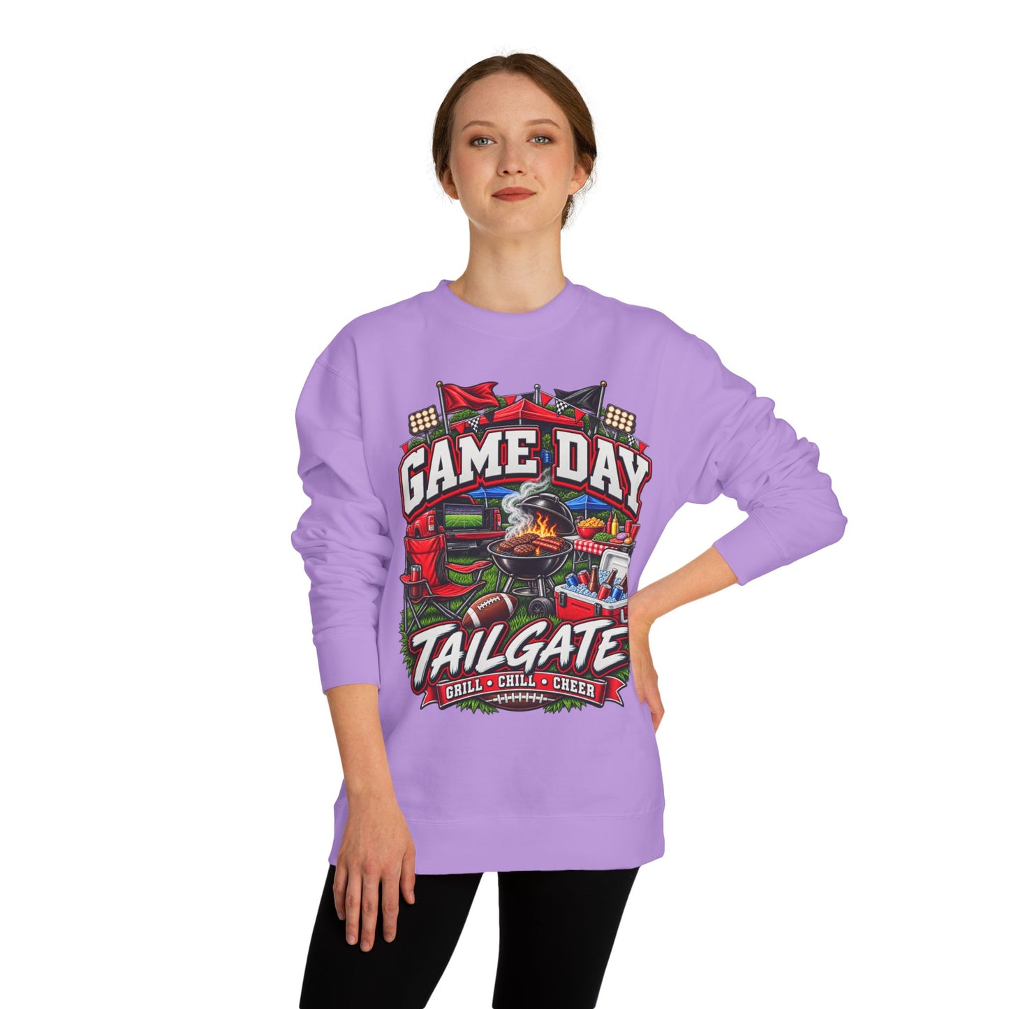 Game Day Tailgate Sweatshirt – Grill, Chill & Cheer Crewneck