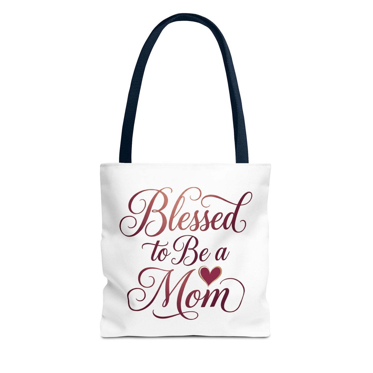 Blessed to Be a Mom Tote Bag – Mother's Day Floral Script Gift