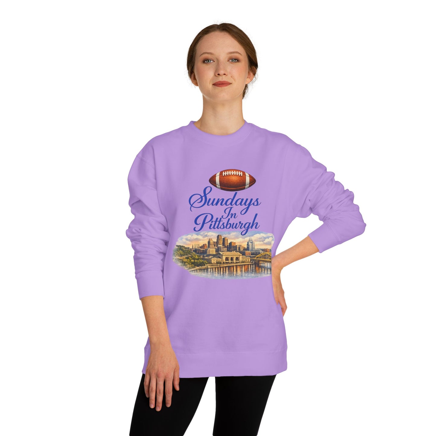 Sundays in Pittsburgh Sweatshirt — City Skyline Football Crewneck