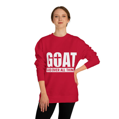 GOAT "God Over All Things" Sweatshirt — Christian Faith Crewneck