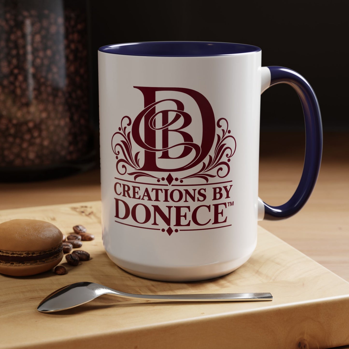 Creations by Donece Logo Accent Coffee Mug (11/15oz)