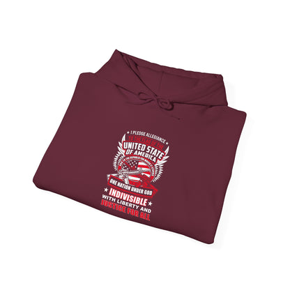 I Pledge Allegiance To the Flag of the of America The Reporlic for Which It Stands One Nation Under God Indivisible With Liberty and Justice for All Hoodie