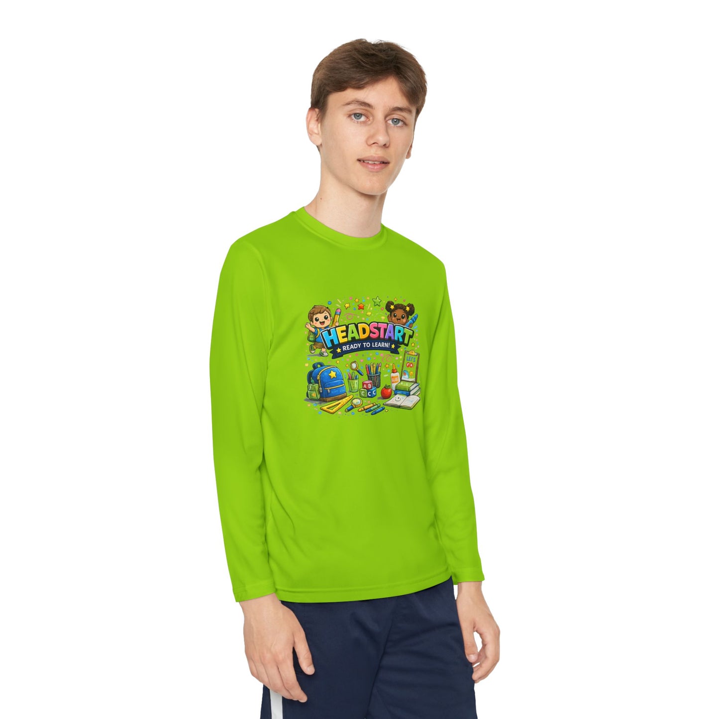 Head Start Kids Long Sleeve Tee — Back-to-School Preschool Shirt