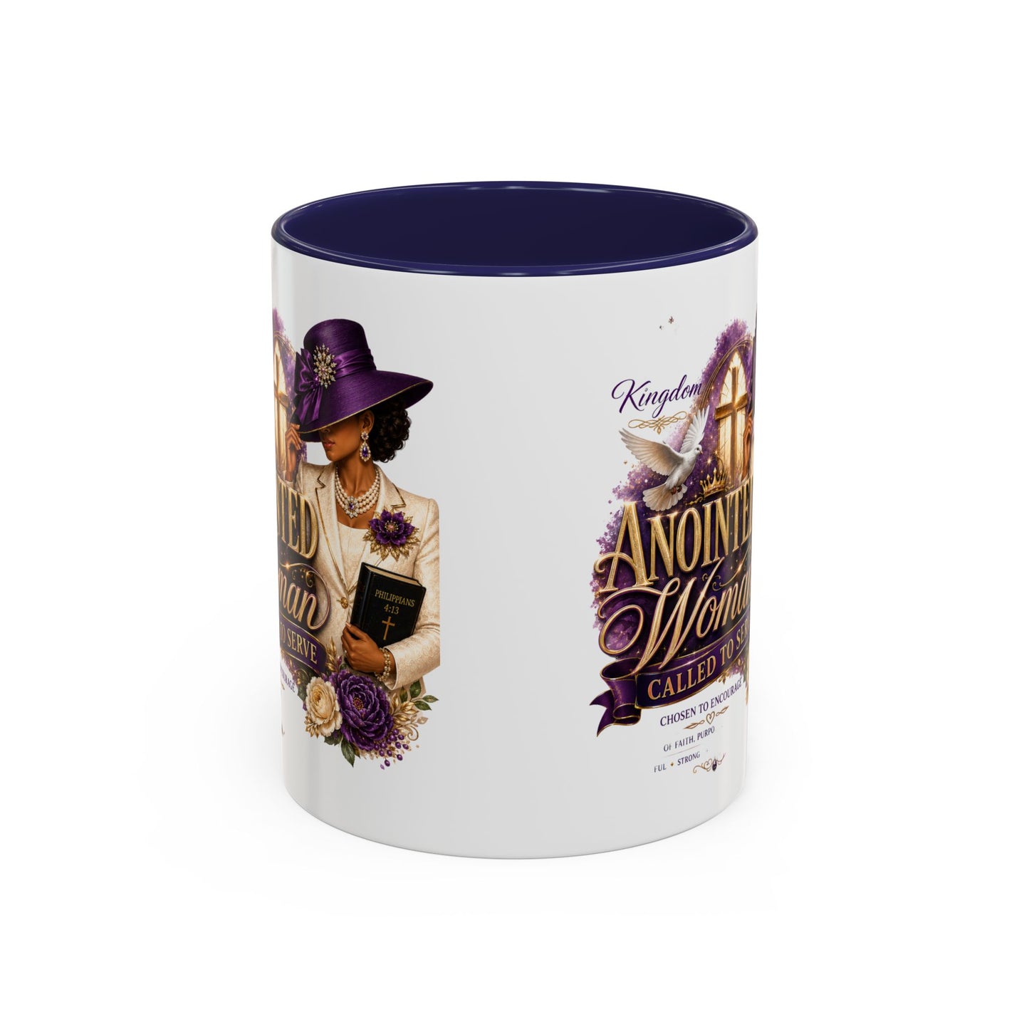 Anointed Woman Coffee Mug — Faithful, Called to Serve Accent Mug (11/15oz)