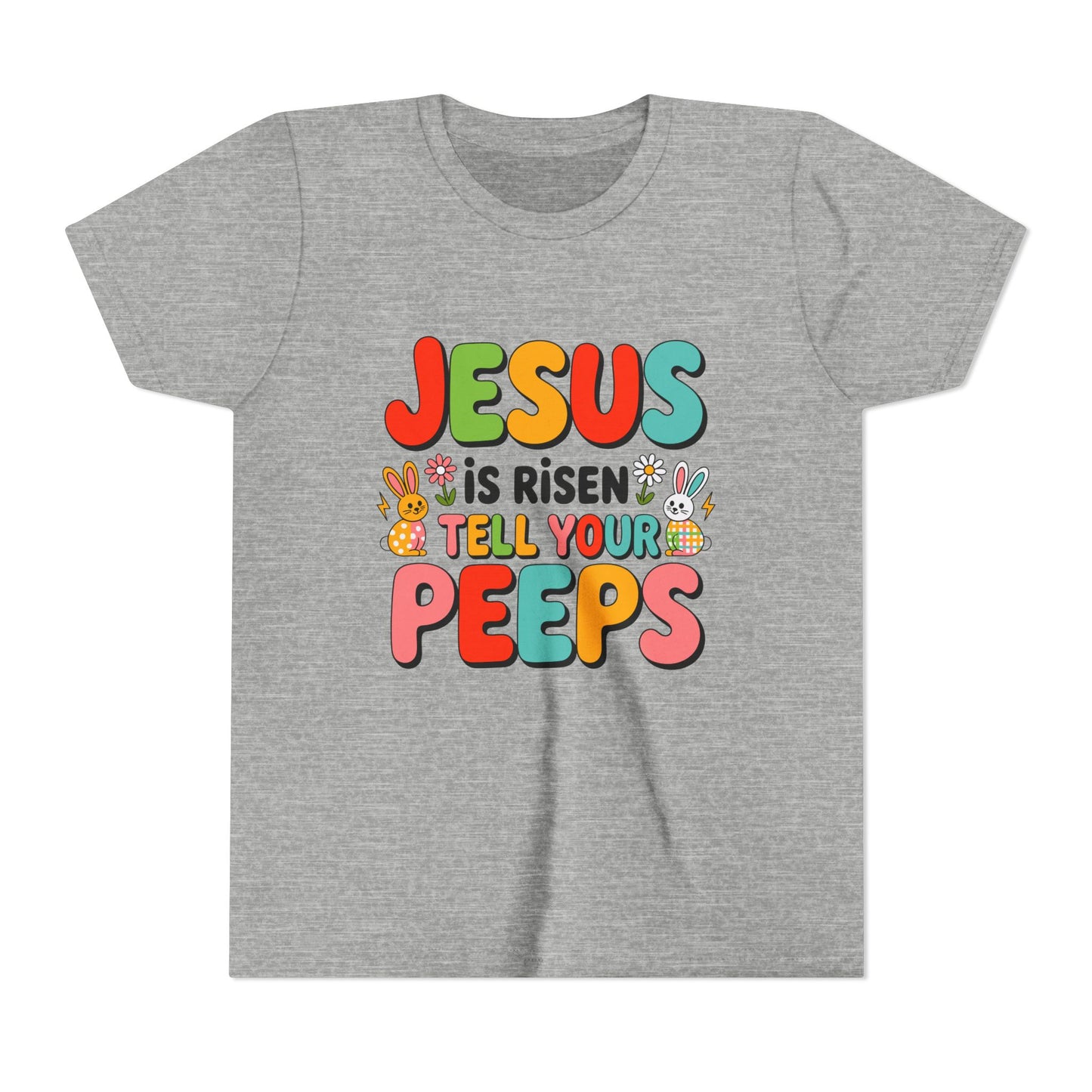 Youth Tee - "Jesus Is Risen, Tell Your Peeps" Easter Kids Shirt
