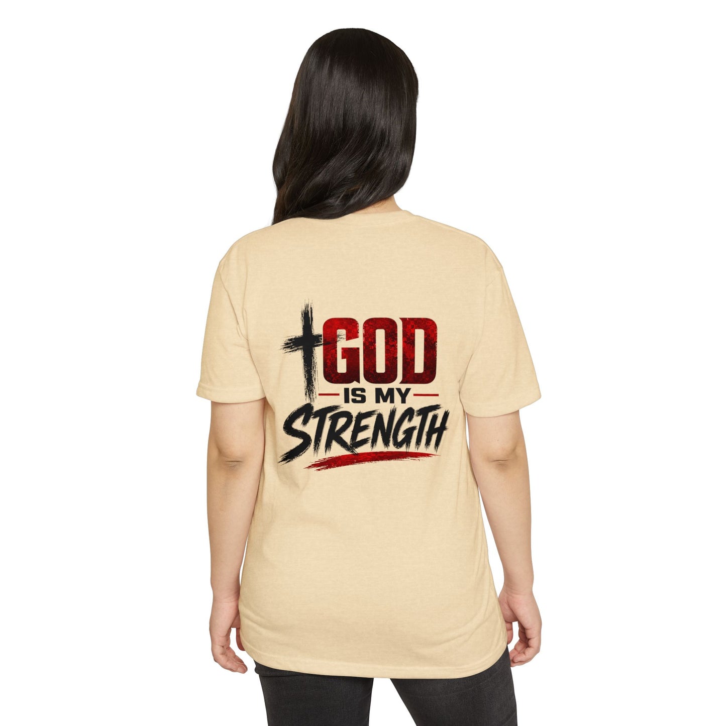 God Is My Strength T-Shirt — Christian Faith Inspirational Tee