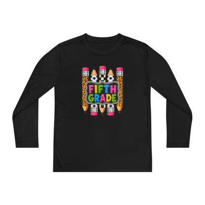 Fifth Grade Pencil Graphic Youth Long Sleeve Tee