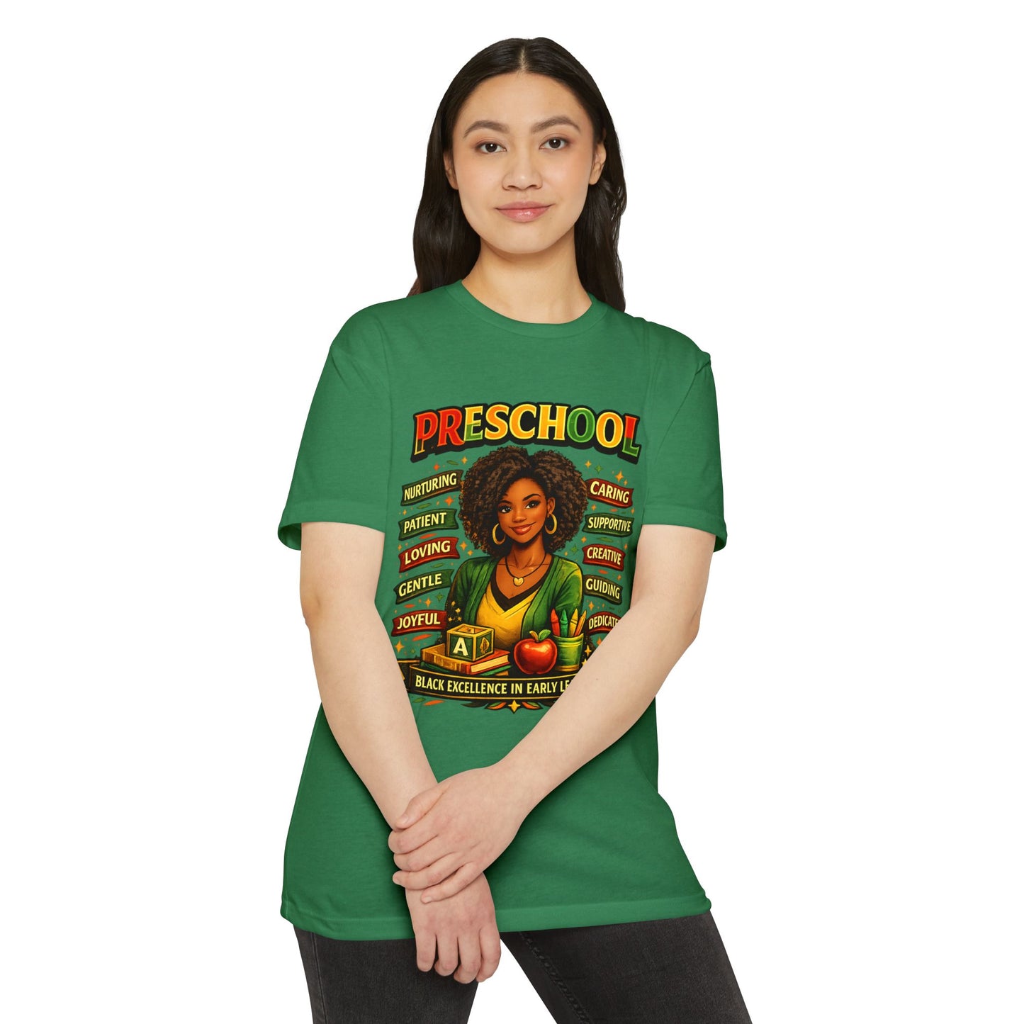 Preschool Teacher T-Shirt – "Black Excellence in Early Learning" Graphic Tee