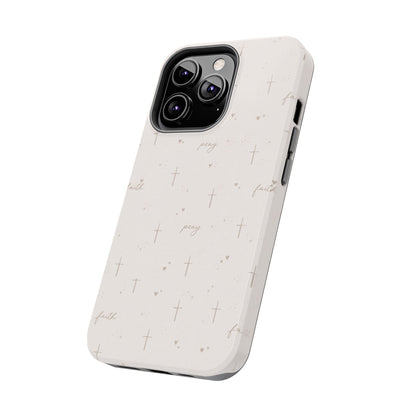 Pray with Faith Phone Case | Christian floral iPhone Case