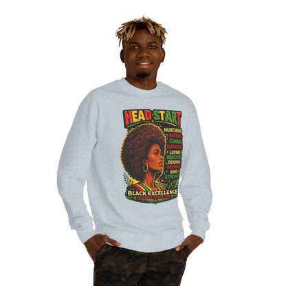 Head Start Black Excellence Sweatshirt — Afrocentric Empowerment Crewneck