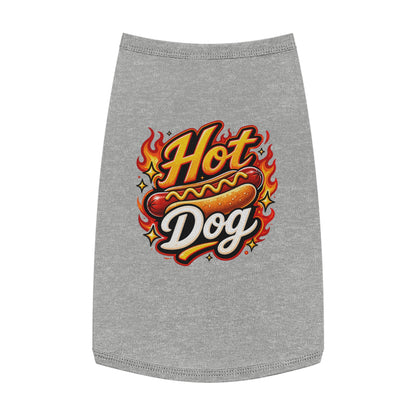 Hot Dog Pet Tank Top — Funny Grilling Graphic Dog Shirt