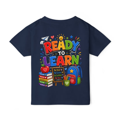 Toddler T-Shirt — "Ready to Learn" Back-to-School Kids Tee