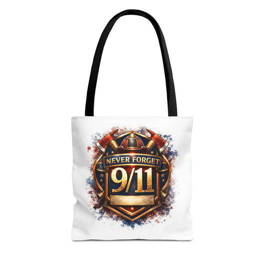 Never Forget 9/11 Memorial Tote Bag