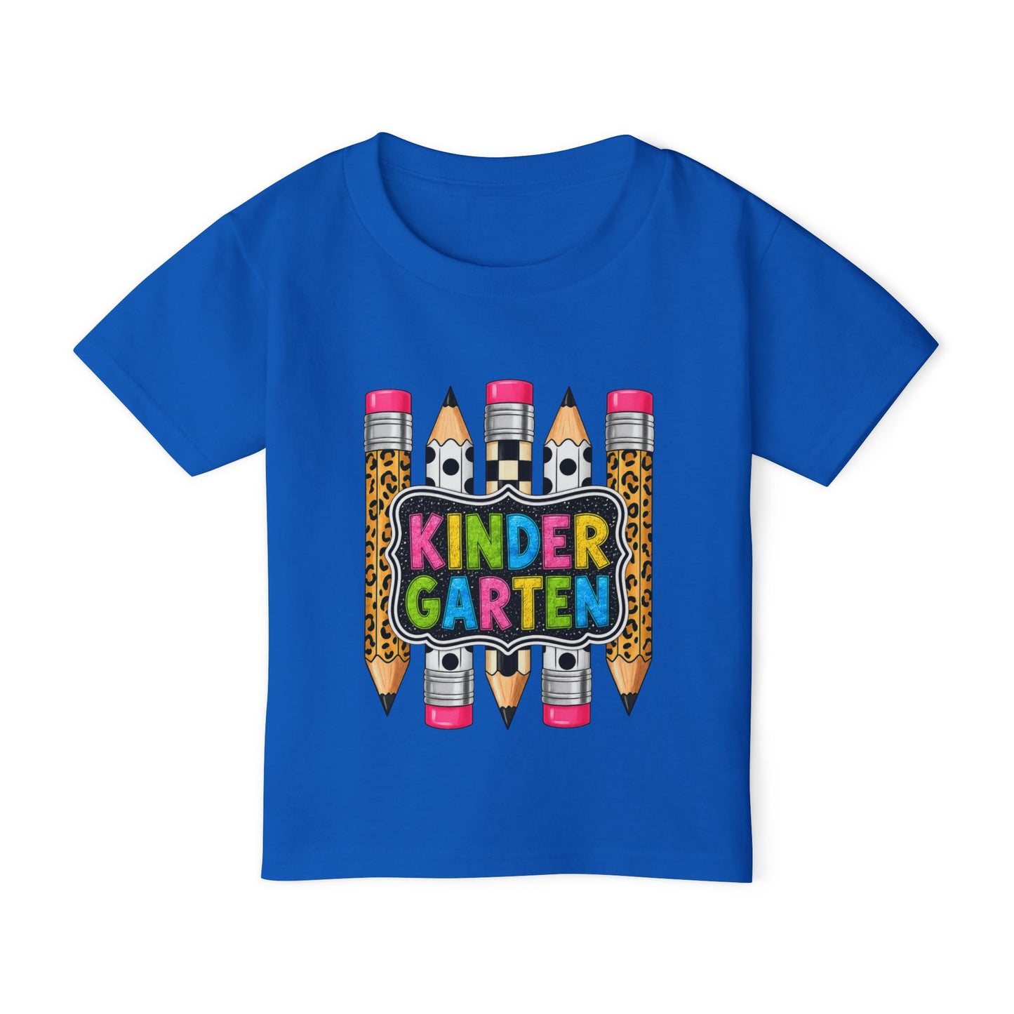 Kindergarten Pencils Toddler T-Shirt — Colorful Back-to-School Tee