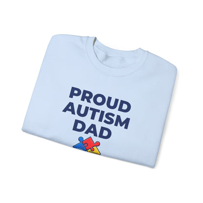 Proud Autism Dad  Crewneck Sweatshirt