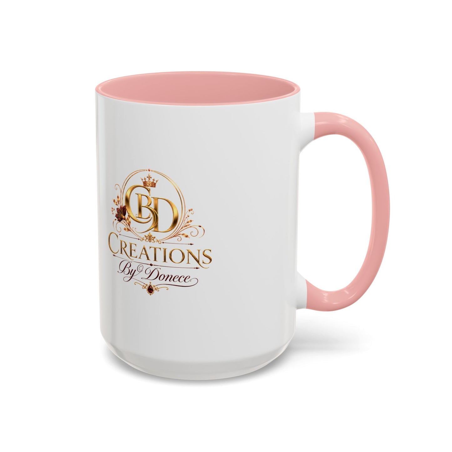 Accent Coffee Mug — Creations By Donece Logo Ceramic Mug (11/15 oz)