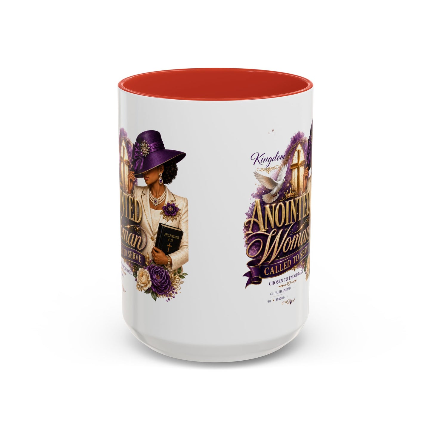 Anointed Woman Coffee Mug — Faithful, Called to Serve Accent Mug (11/15oz)