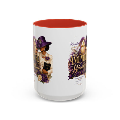 Anointed Woman Coffee Mug — Faithful, Called to Serve Accent Mug (11/15oz)